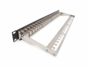 KELINE Patch panel Cat 6A, osadený s 24xKEJ-C6A