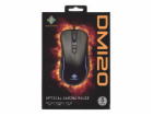 DELTACO GAM-104 GAMING DM120, Myš, USB, čierna