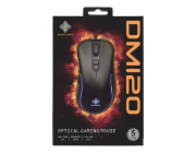 DELTACO GAM-104 GAMING DM120, Myš, USB, čierna
