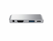 Satechi USB-C Mobile Pro Hub pre iPad Pro/Air 10.9" 2020 - Silver