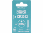 DELTACO Ultimate CR2032, Gombíkové batérie, 1ks