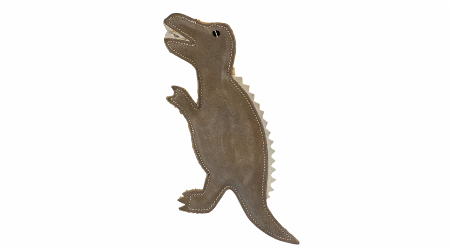 PafDog Dinosaurus Gerry Hračka pro psy z kůže a juty 30cm