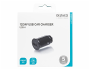 DELTACO USB-CAR123, Autonabíječka 1x USB 2.0, zda