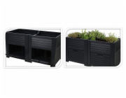 Vyvýšený záhon PROGARDEN antracit 150 x 76 x 78 cm KO-Y54401010