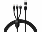 Kabel USB 3v1 Baseus Flash Series 2, USB-C + micro USB + ...