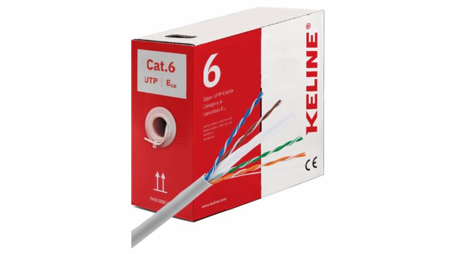 KELINE Kabel UTP (U/UTP) 4x2x0,54 CAT 6 305m