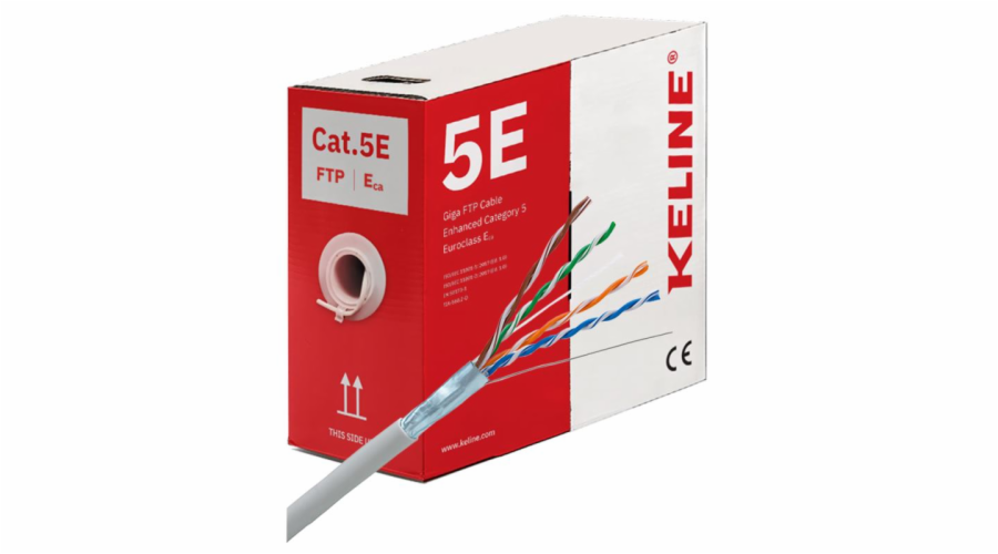 KELINE Kabel FTP (F/UTP) 4x2xAWG24 Cat 5E 305m