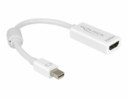 Delock - Kabel adaptéru - Mini DisplayPort s piny (male) do HDMI se zdířkami (female) - 18 cm