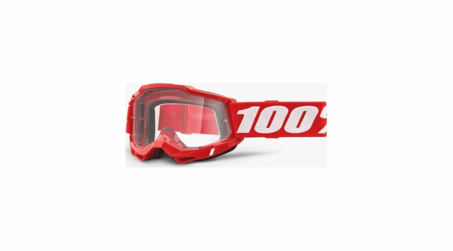 100% brýle 100% ACCURI 2 RED (průhledné sklo proti zamlžování, LT 88% -92%) (NOVINKA)