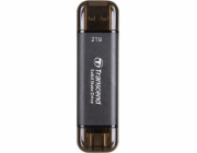 Transcend ESD310C - SSD - 2 TB - externí (přenosný) - USB 3.2 Gen 2x1 (USB-C konektor) - černá