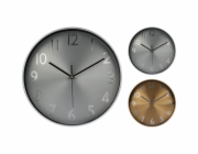 Hodiny nástěnné hliníkové 29 x 5 cm stříbrná