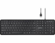 Klávesnice Perixx Perixx drátová klávesnice PERIBOARD-210 nůžková, ultra plochá, černá