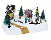 Vánoční ozdoby scéna LED osvětlení KLUZIŠTĚ KO-ACJ000170kluz