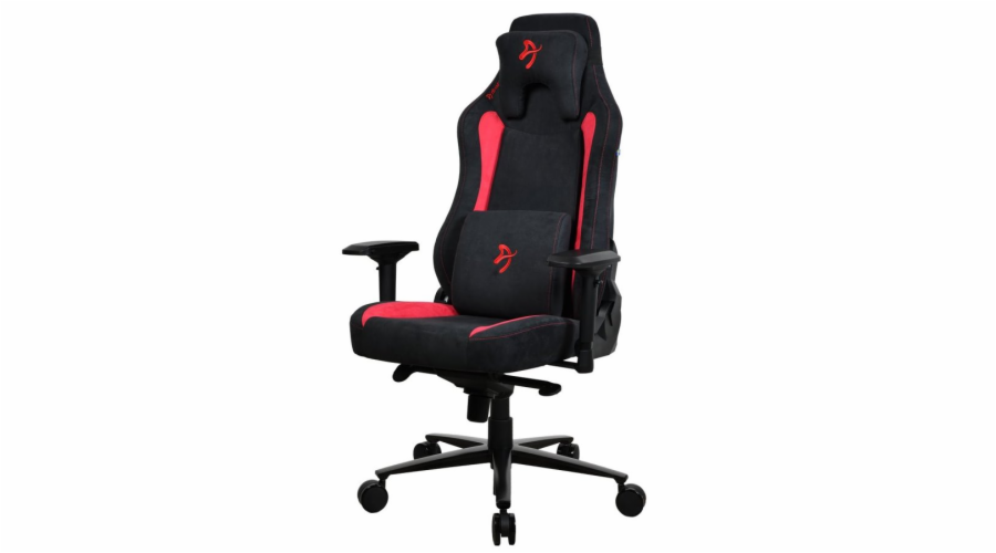 AROZZI herní židle VERNAZZA Supersoft Red/ látkový povrch/ černočervená
