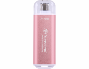 Transcend ESD300P 512GB, TS512GESD300P Transcend ESD300P 512GB, External SSD, USB 10Gbps, Type C