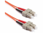 Optický patchkabel duplex SC-SC, 50/125 um MM, 1m, OM2