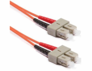 Optický patchkabel duplex SC-SC, 50/125 um MM, 15 m, OM2