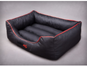 HobbyDog Comfort Lair - černá s červenou špičkou xxxl