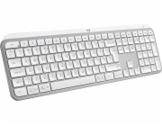 Logitech klávesnice MX Keys S/ bezdrátová/ Bluetooth/ USB-C/ US layout/ bílo-šedá