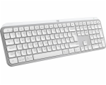 Logitech klávesnice MX Keys S/ bezdrátová/ Bluetooth/ USB-C/ US layout/ bílo-šedá