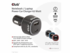 Club3D Auto nabíječka pro Notebooky 63W, 2 porty (USB-A +...