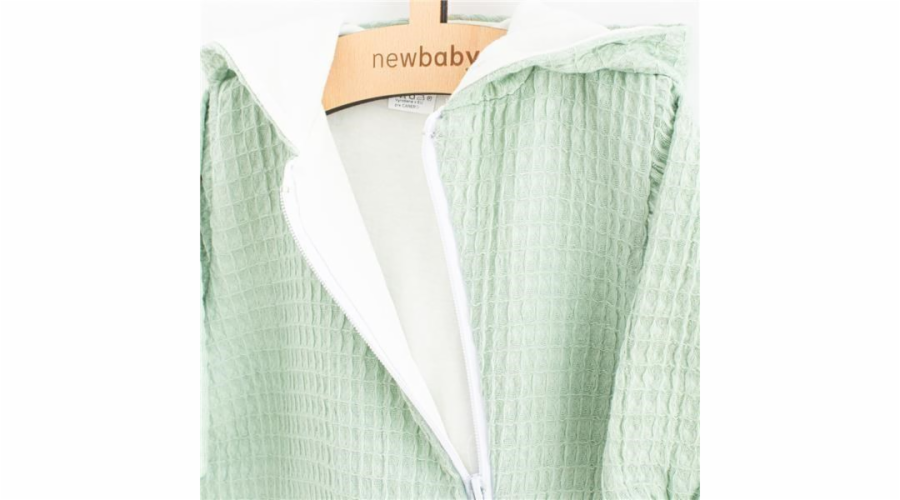 Kojenecký mušelínový overal s kapucí New Baby Comfort clothes šalvějová