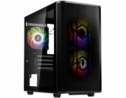 BitFenix skříň Flow ARGB/ ATX / 4x120mm ARGB fan / 2xUSB 3.0  / tvrzené sklo / černá