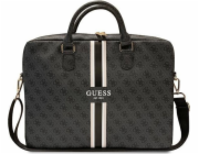 Guess PU 4G Printed Stripes Computer Bag 15/16" Black Guess Computer bag je perfektní taška pro notebook s úhlopříčkou displeje 15-16"