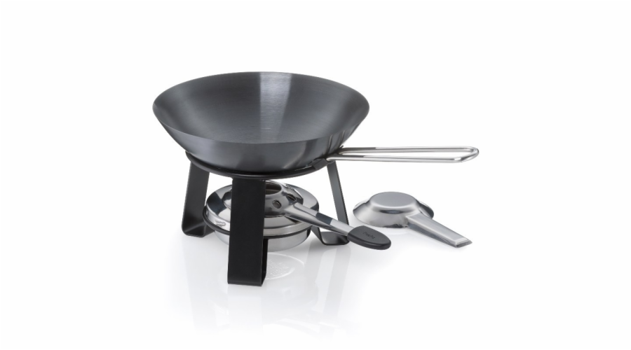 KELA Mini wok Joy ocel černý 15,0cm 18,0cm 0,35 KL-10059