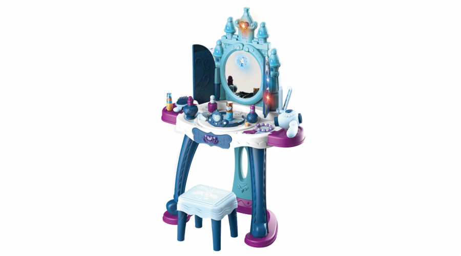 Dětský toaletní stolek ledový svět se světlem, hudbou a židličkou BABY MIX