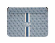 Guess Sleeve GUCS16P4RPSB 16" Guess Sleeve GUCS16P4RPSB 16" modrá/modrá 4G potištěné pruhy, obal na notebook Guess 4G Printed Logo, Exkluzivní a mimořádně elegantní kryt na notebook z kolekce 4G Prin