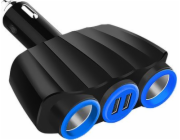 Vakoss TP-3268K 2xUSB rozbočovač zapalovače cigaret