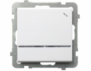 Ospel Single Sonata 16AX IP20 bílý schodišťový spínač (LP-3R/m/00)