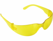 Dedra polykarbonátové bezpečnostní brýle, žluté (BH1054)