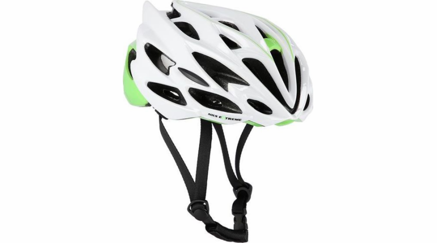 Cyklistická přilba NILS Extreme MTW58 bílá a zelená velikost L
