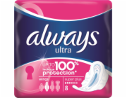 Always Ultra Super Plus hygienické vložky s křidélky 8 ks