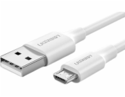 Ugreen micro USB QC 3.0 2.4A 1m USB kabel (bílý)