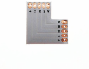 Premium Lux LED rohový konektor PCB T+T pro 12mm RGBW LED pásek 12V/24V DC max 3A (LUX05536)