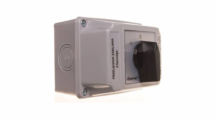 Spamel Cam switch 1-0-2 2P 25A v krytu OB2 (ŁK25R-2.8338OB2)