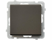 Ospel Jednopólový spínač Sonata 16AX IP20 čokoládová metalíza (LP-1R/m/40)