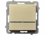Ospel Single Sonata 16AX IP20 Champagne Gold schodišťový spínač (LP-3R/m/39)