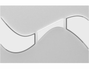 Splachovací tlačítko na WC Saint Hela, matný chrom