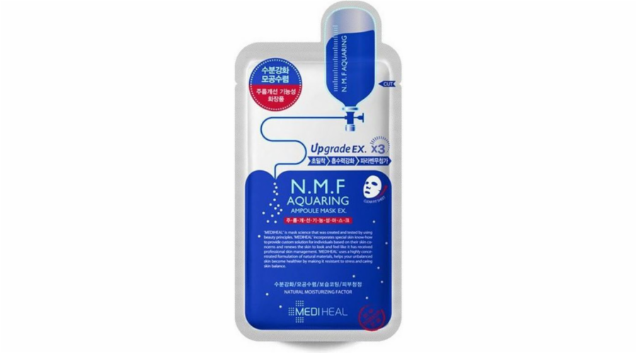 MEDIHEAL NMF Aquaring Ampoule Mask EX hydratační pleťová maska-ampule 27ml