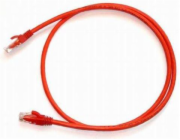 NetRack patchcord RJ45 lisovaný kryt kat. 6 UTP 0,5m červený (BZPAT0P56R)