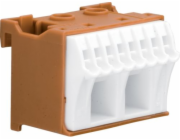 Hager Polo Samosvorný blok 63A QC hnědý 10 přípojek 33x45x45mm (KN10P)