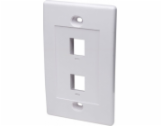 Intellinet Network Solutions Dvouportový panel Keystone pro krabici (PN 517874) bílá -163293