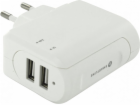 Holdit 3,4A USB nabíječka bílá (611738)