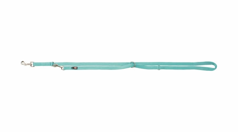 Nastavitelné vodítko Trixie Premium, dvojité, XS–S: 2,00 m/15 mm, mořská modrá