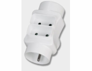 Rum-Lux Bytový rozbočovač s uzemněním i bez něj, 4 zásuvky