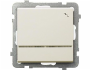 Ospel Single Sonata 16AX IP20 ecru schodišťový spínač (LP-3R/m/27)